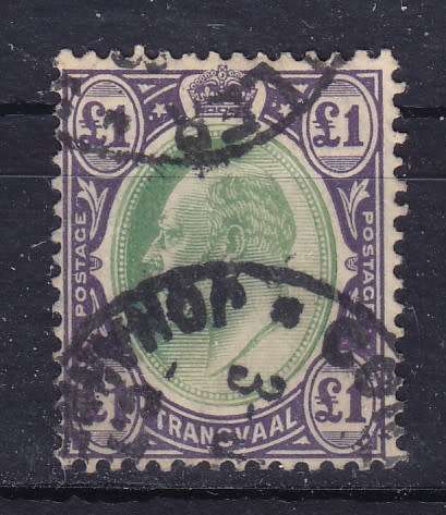 TRANSVAAL 1904 WMK MULTIPLE CROWN CA, SG 275 USED SCARCE   CV R1120