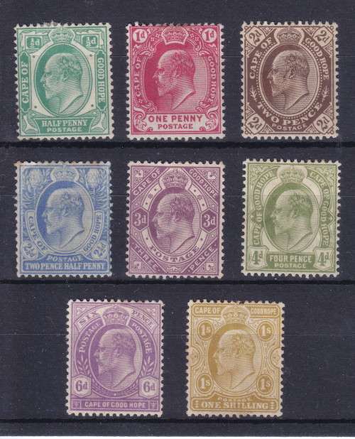 TRANSVAAL 1902 KE V11 DEFINITIVES SG 70-77 MM   CV R450