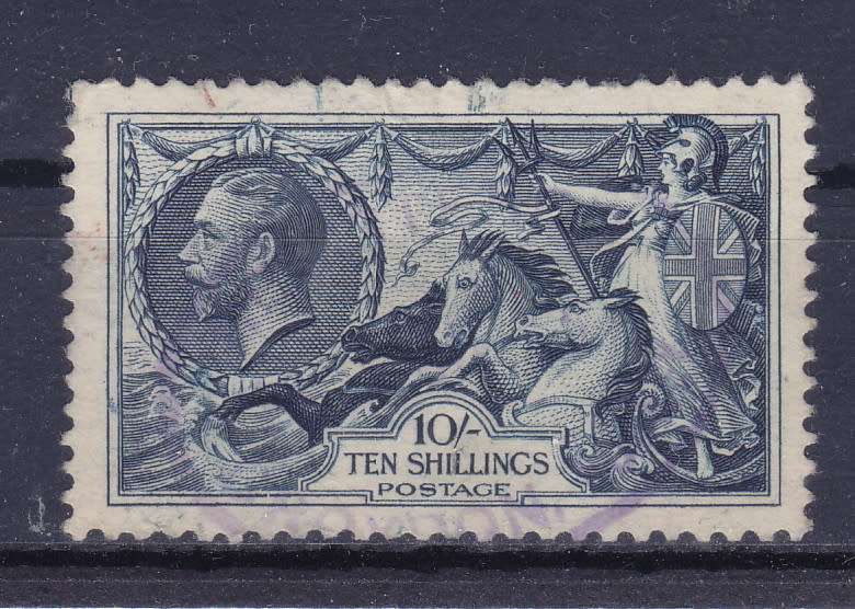 GREAT BRITAIN KG V SEAHORSES SG 452 STUNNING USED    CV R1920