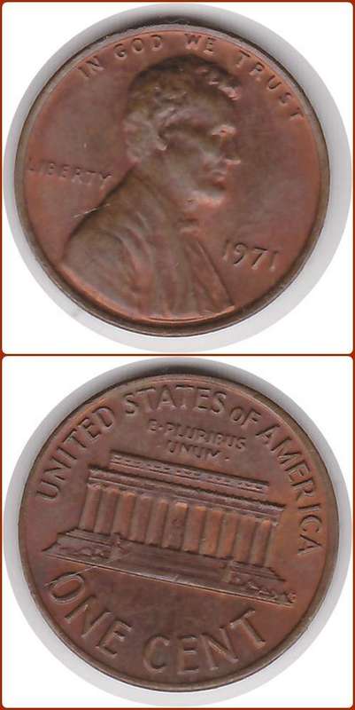 UNITED STATES - 1971 - ONE CENT