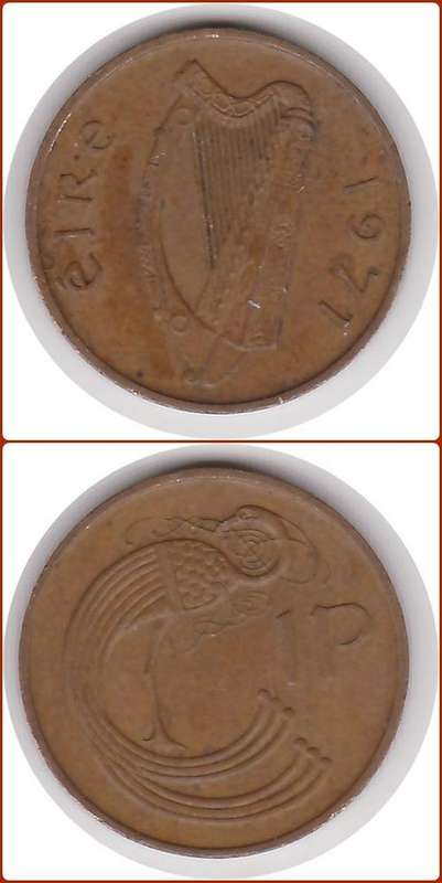 IRELAND - 1971 - 1 PENNY