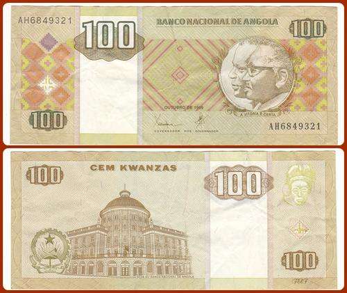 ANGOLA - 01/10/1999 - 100 KWANZAS - PIC #: 147 - VF+ NOTE