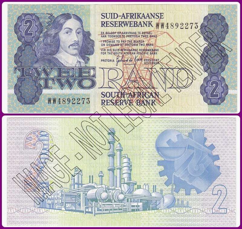 GPC DE KOCK - 3RD ISSUE - 1983 - TWO RAND - UNC REPLACEMENT NOTE - WW 4892273