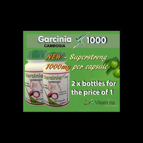 Garcinia Cambogia 1000mg x 2 Bottles