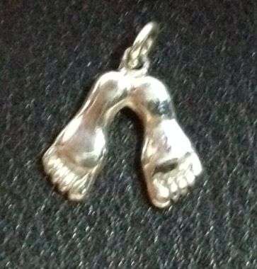 Sterling Silver Hang 10 Charm