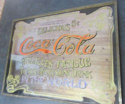 PUB MIRROR - Vintage Coca Cola Delicious 5c