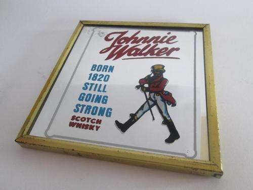 Vintage Johnnie Walker Bar Mirror