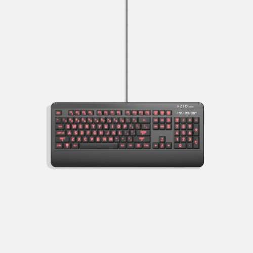Azio Corp Vision Kb530 Antimicrobial Wired Keyboard