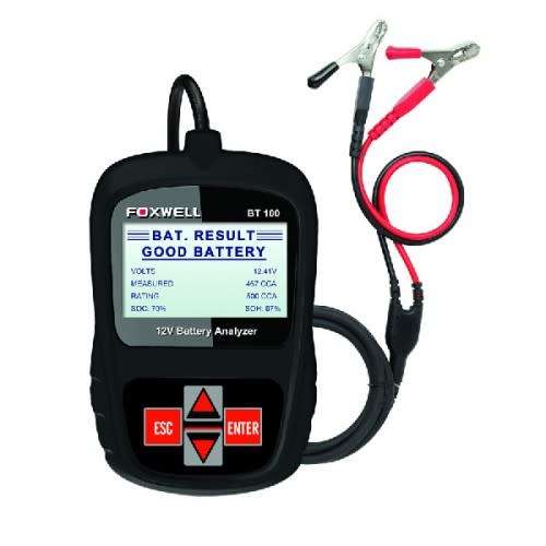 FOXWELL BT100 PRO 6-12V CAR BATTERY TESTER FOR FLOODED/AGM/GEL