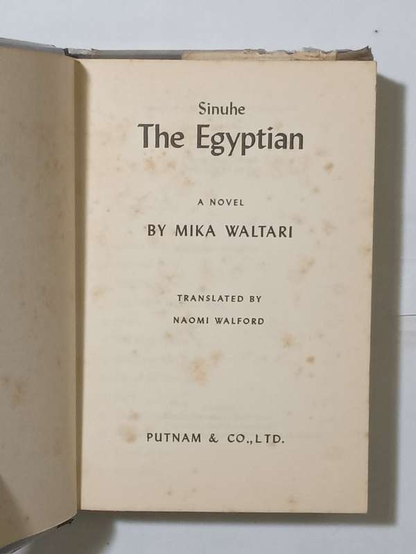 Sinuhe the Egyptian  by Mika Waltari -1949