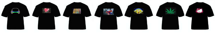Wireless LED Shirt Panels
