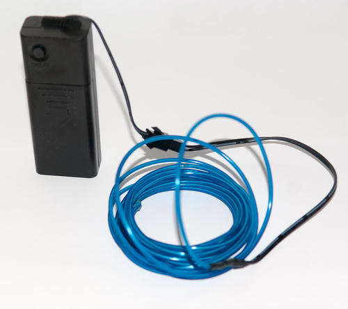 3 Metre EL Wire Kit with Controller - Blue