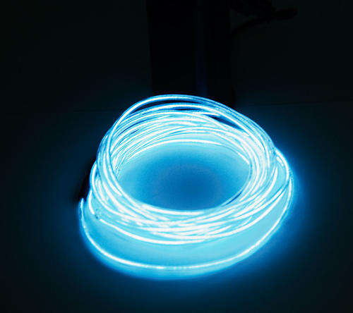 EL Wire Glowing white