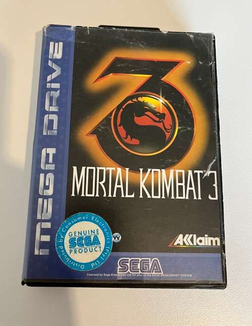 Mortal Kombat 3 Sega Mega drive 16bit cartridge