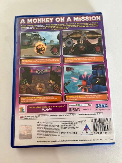 Super Monkey ball Adventure - PlayStation 2 game