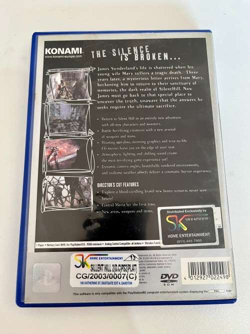 Playstation 2 Platinum game - Silent Hill 2 Director`s cut