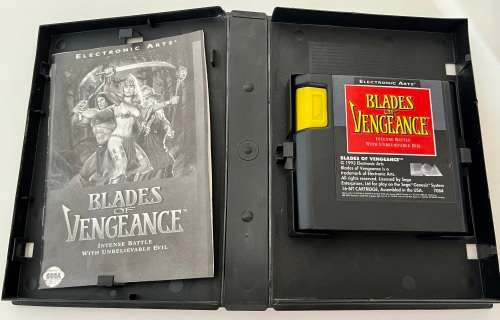 Sega Genesis game - Blades of Vengeance 16bit cartridge CIB