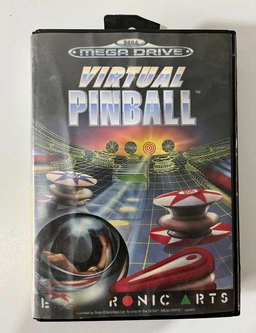 Sega Mega Drive game - Virtual Pinball 16bit cartridge CIB