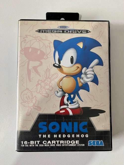 Sega Mega Drive game - Sonic the Hedgehog 16bit cartridge