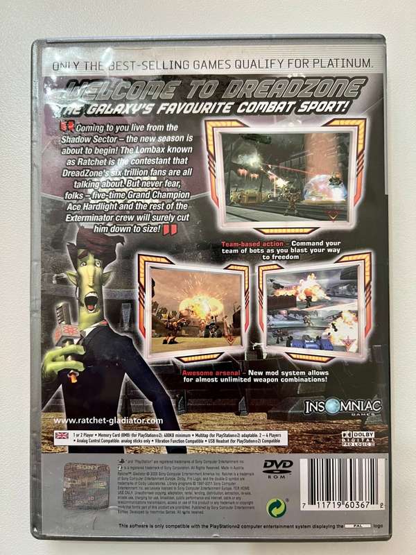 Ratchet Gladiator for PS2