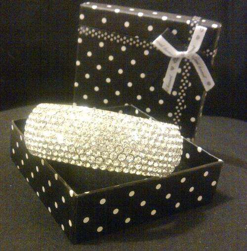 Silver Tone Bling Bangle