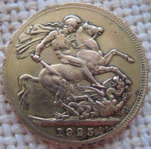 SA George V Gold Sovereign 1925 Coin 22ct