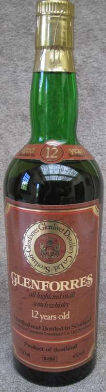 Glenforres 12 year old Highland Scotch Whisky