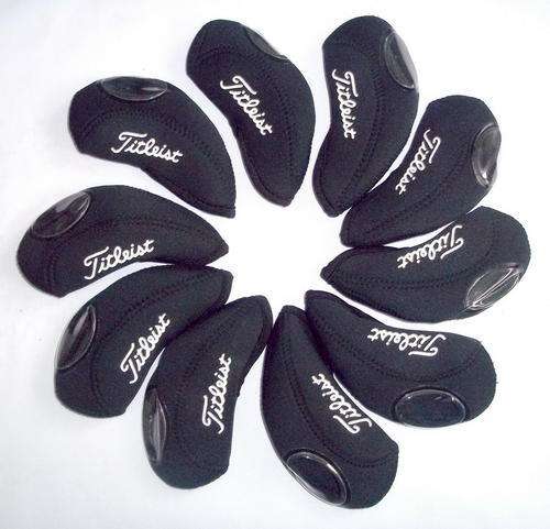 Titleist Golf Iron Covers 10pcs/set New Style Black - Free Shipping