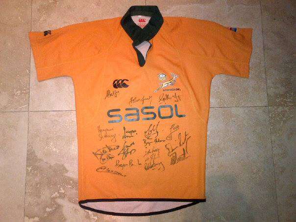SPRINGBOK 2005/2006 signed training jersey
