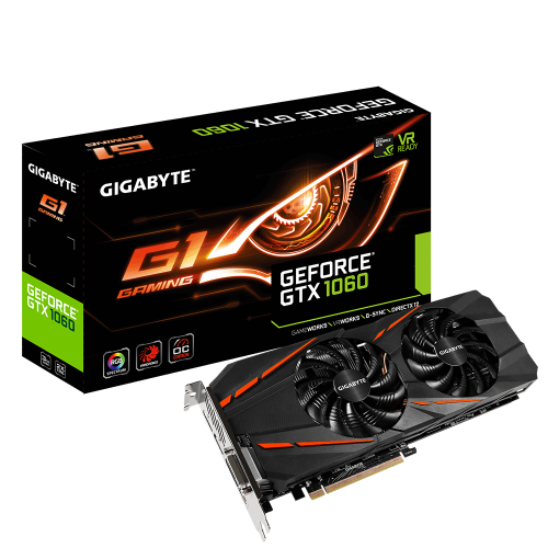 Gigabyte GeForce GTX 1060 G1 Gaming 3GB Graphics Card
