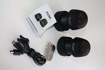 R.O.GNT  Capsule Stereo Speakers Black Twin pack 0002.89