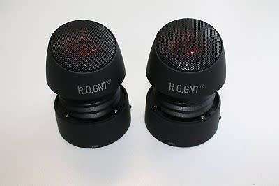R.O.GNT  Capsule Stereo Speakers Black Twin pack 0002.89