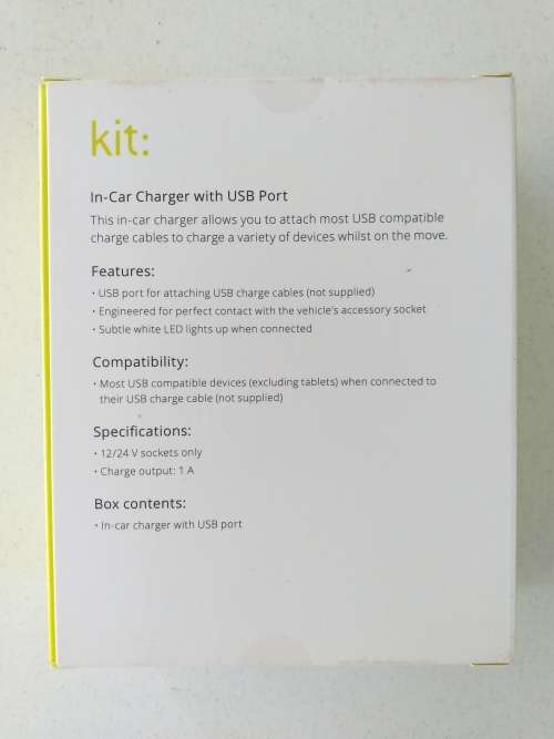 Kit Premium In-Car Charger BULK