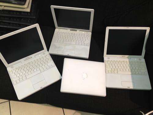 4 x Apple G4 Laptops and parts *R1 No Reserve*