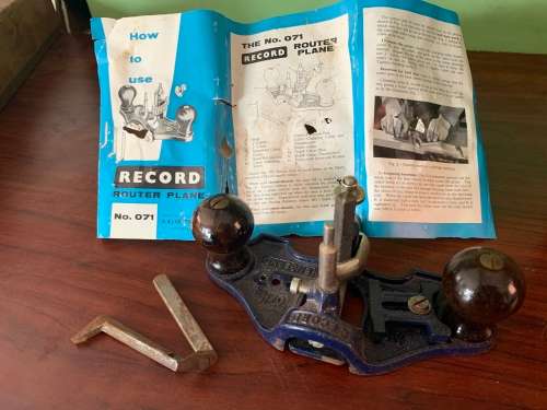 Record 071 Router plane in original box