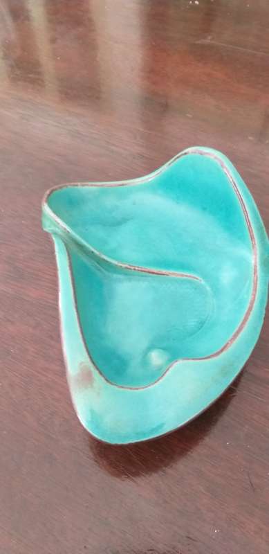 WOW!! RARE SEA GREEN KALAHARI BOWL WITH FANTASTIC DESIGN