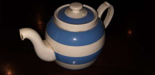 Batchelor Blue and White Teapot could be Cornishware