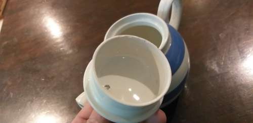 Batchelor Blue and White Teapot could be Cornishware