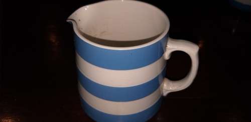 Lovely  Blue and White TG Green  Cornishware jug