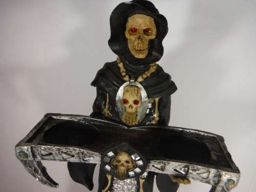 Large Death Figurine (40 cm tall) with candle holder *collection only*