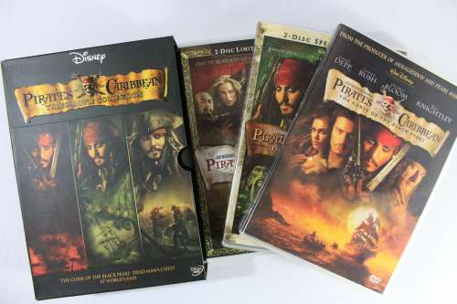 Pirates of the Caribbean Box set with 5 Dvds