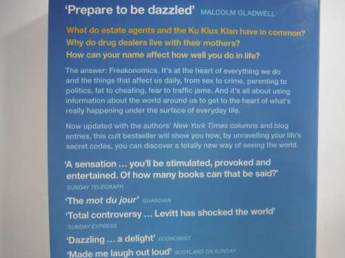 Freakonomics - Steven D. Levitt and Stephen J. Dubner