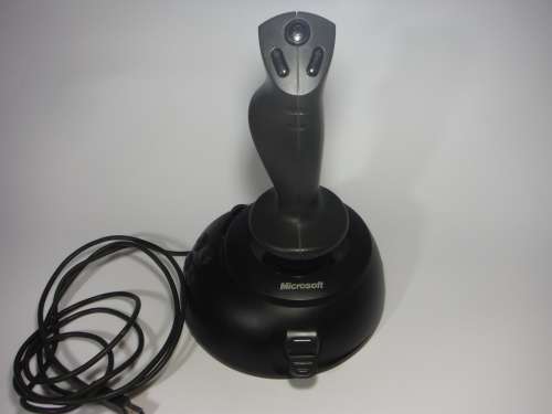Microsoft Sidewinder Joystick for PC : 8 Button and Throttle. Good Working Condition.