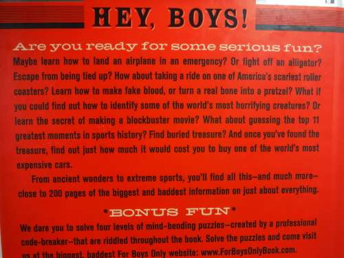 For Boys Only  The Biggest, Baddest Book Ever - Marc Aronson