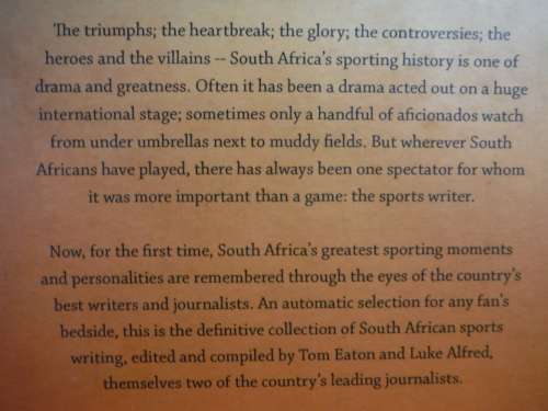 Touchlines and Deadlines : A Compendium of South African Sports Writing - Hardcover