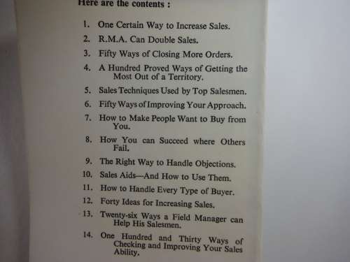 1000 Ways to Increase Your Sales - Alfred Tack - Vintage book from 1965