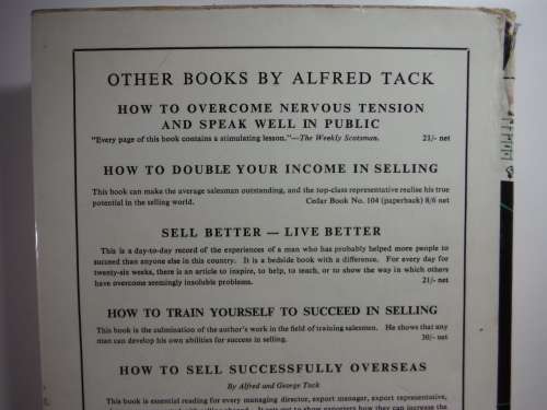 1000 Ways to Increase Your Sales - Alfred Tack - Vintage book from 1965