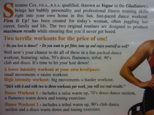 Suzanne Cox  Firm it Up - Dance Workout Dvd