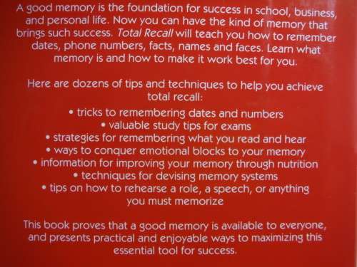 Total Recall : How to Maximize Your Memory Power - Joan Minninger, Ph.D.