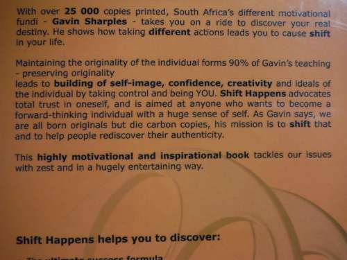 Shift Happens - Gavin Sharples